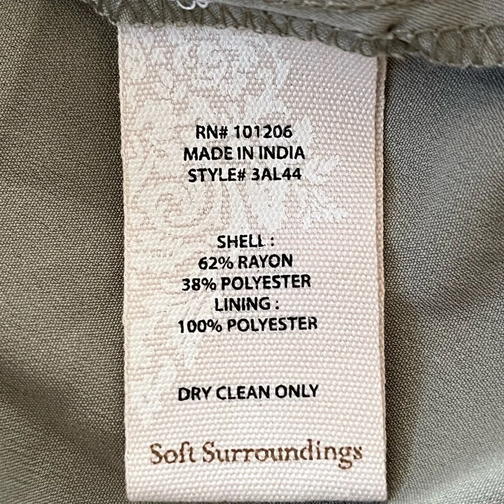 NWOT SOFT SURROUNDINGS Uma Floral Burnout Midi Dress PL Cottagecore Boho - Picture 12 of 15